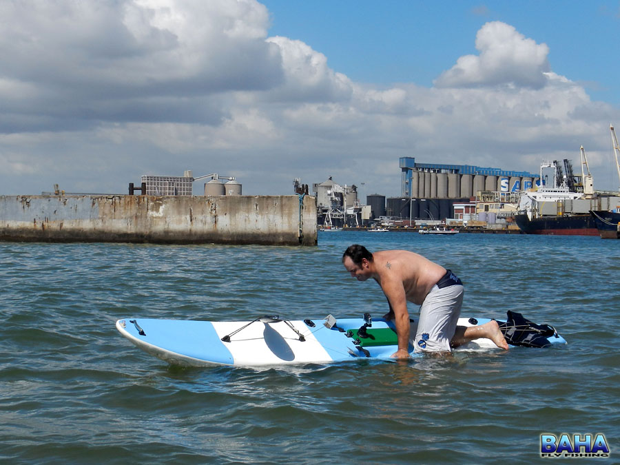 Testing the stability of the fishing ski