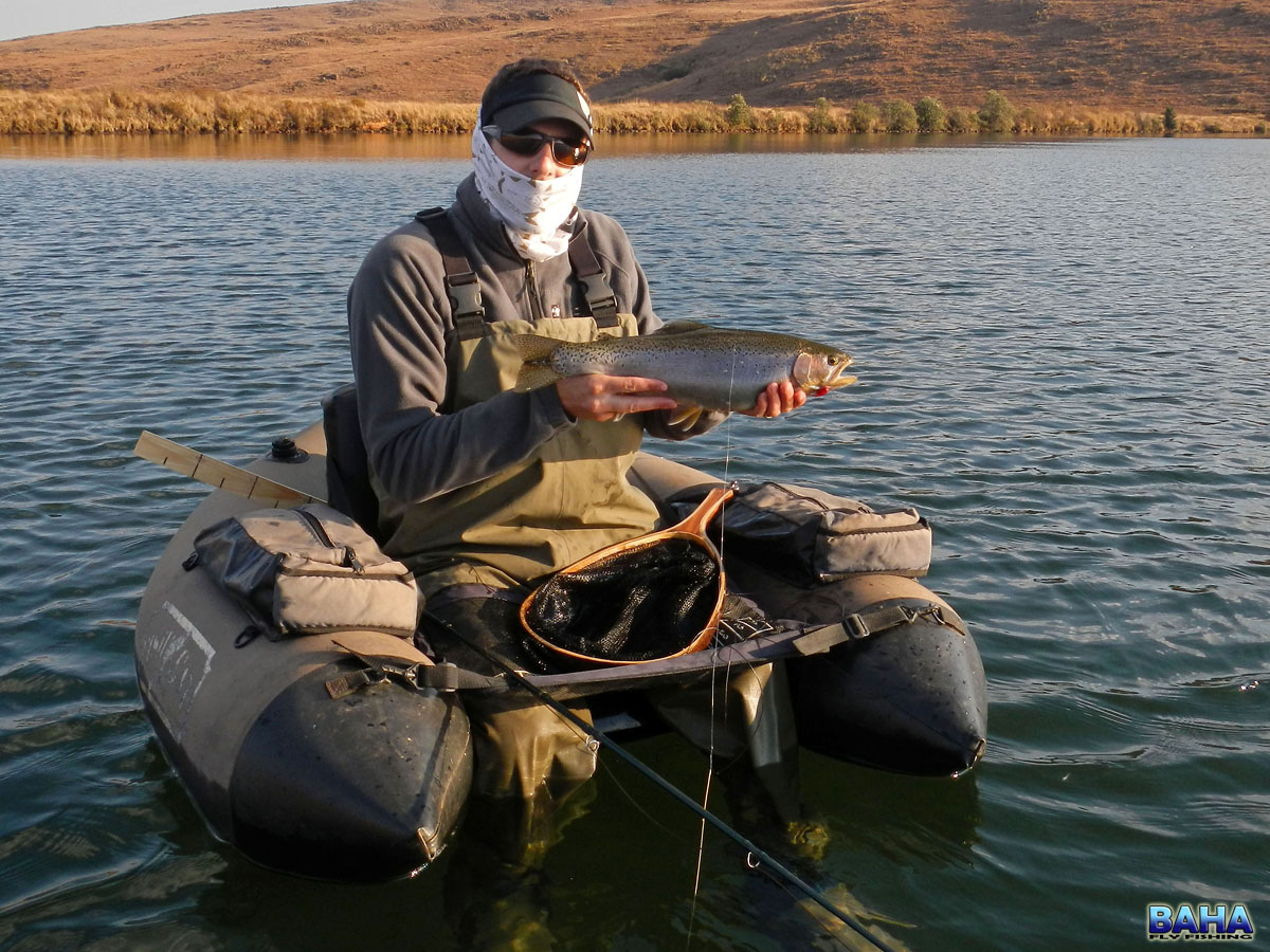 Warren Prior with a good rainbow trout