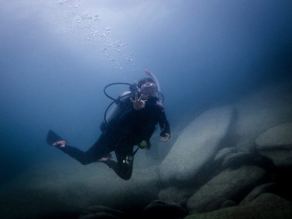 Sharon during her Open Water course