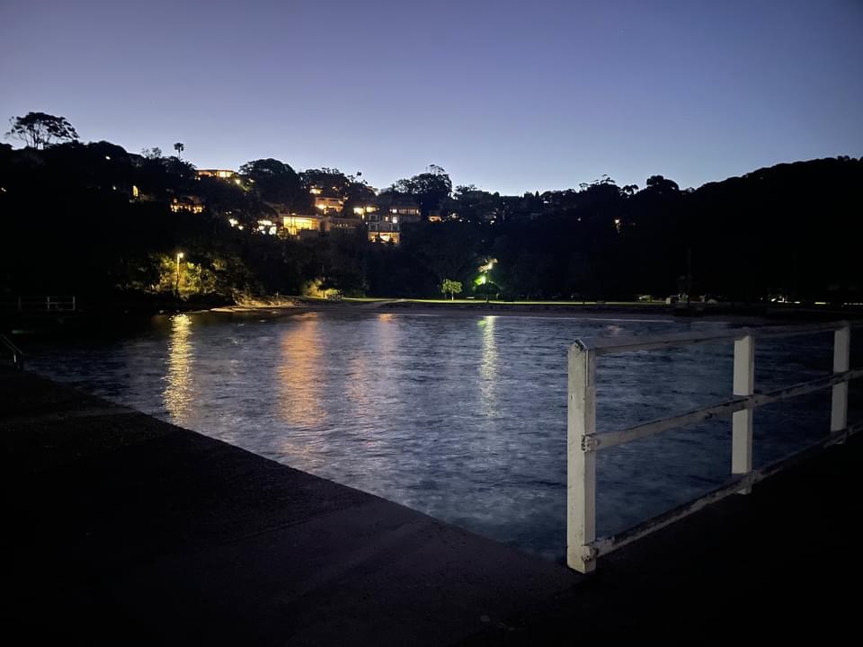 Clifton Gardens at night