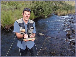 Warren Prior With A Wild Brown Trout