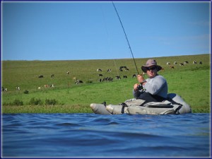 Nick Fighting A Small Trout