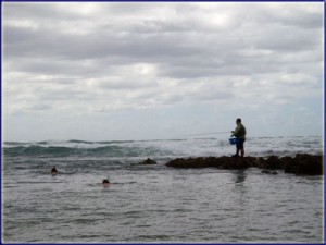 Nick Fishing For Snorkelers