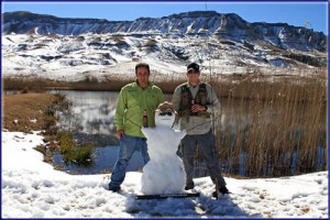 Nick And Warren With Their Snow Fly Fisherman