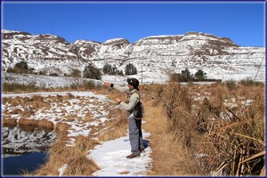 Warren Prior Fly Fishing In The Snow